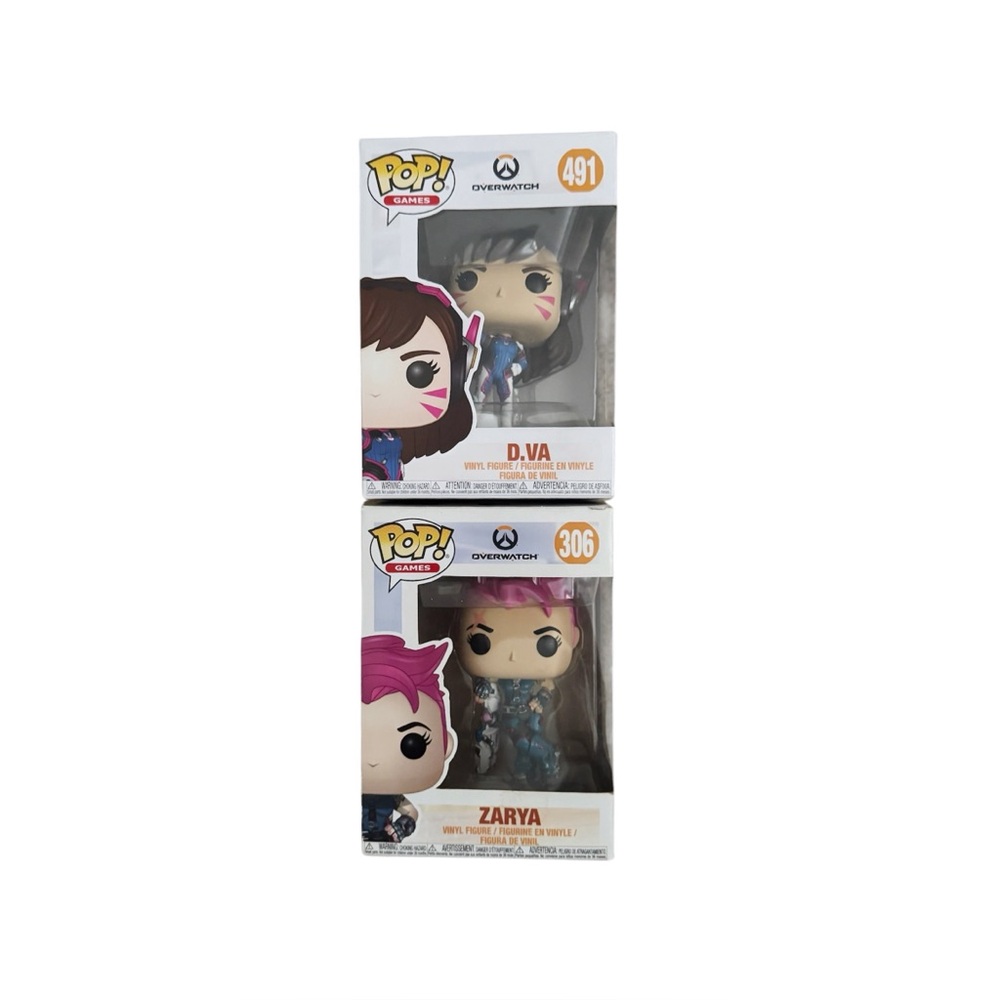 Overwatch DVA and Zarya Funko Pop Figures